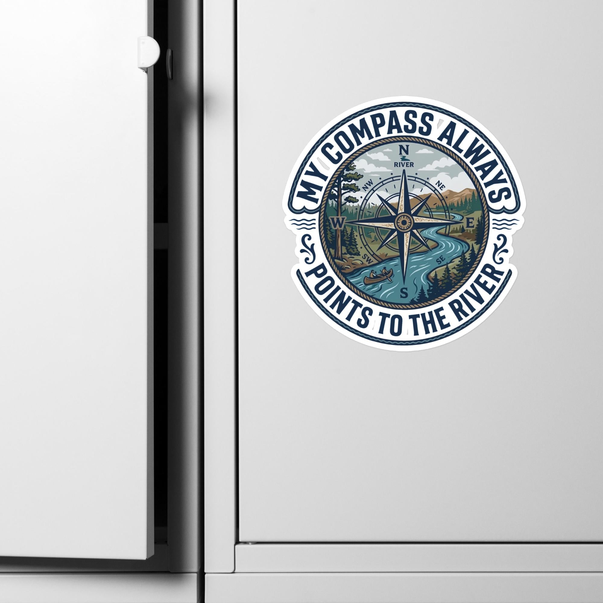My Compass | Kiss-cut Vinyl Decals-8″×10″-River Life USA