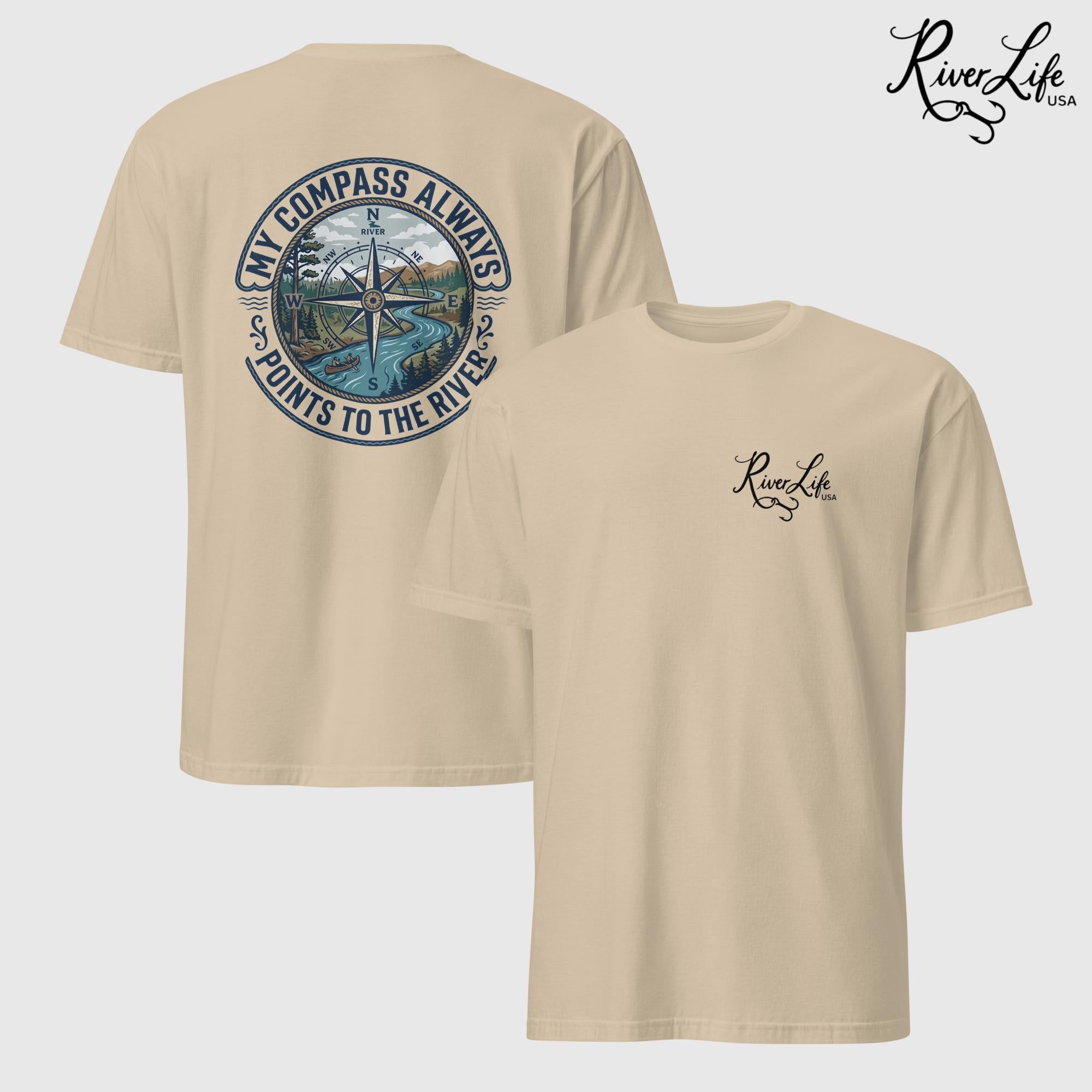 My Compass | Short-Sleeve Unisex T-Shirt-Sand-River Life USA