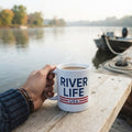 Patriot Red White and Blue | Ceramic Coffee Mug-11 oz-River Life USA