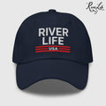 Patriot Red White and Blue (embroidered) | Adjustable Dad hat-River Life USA