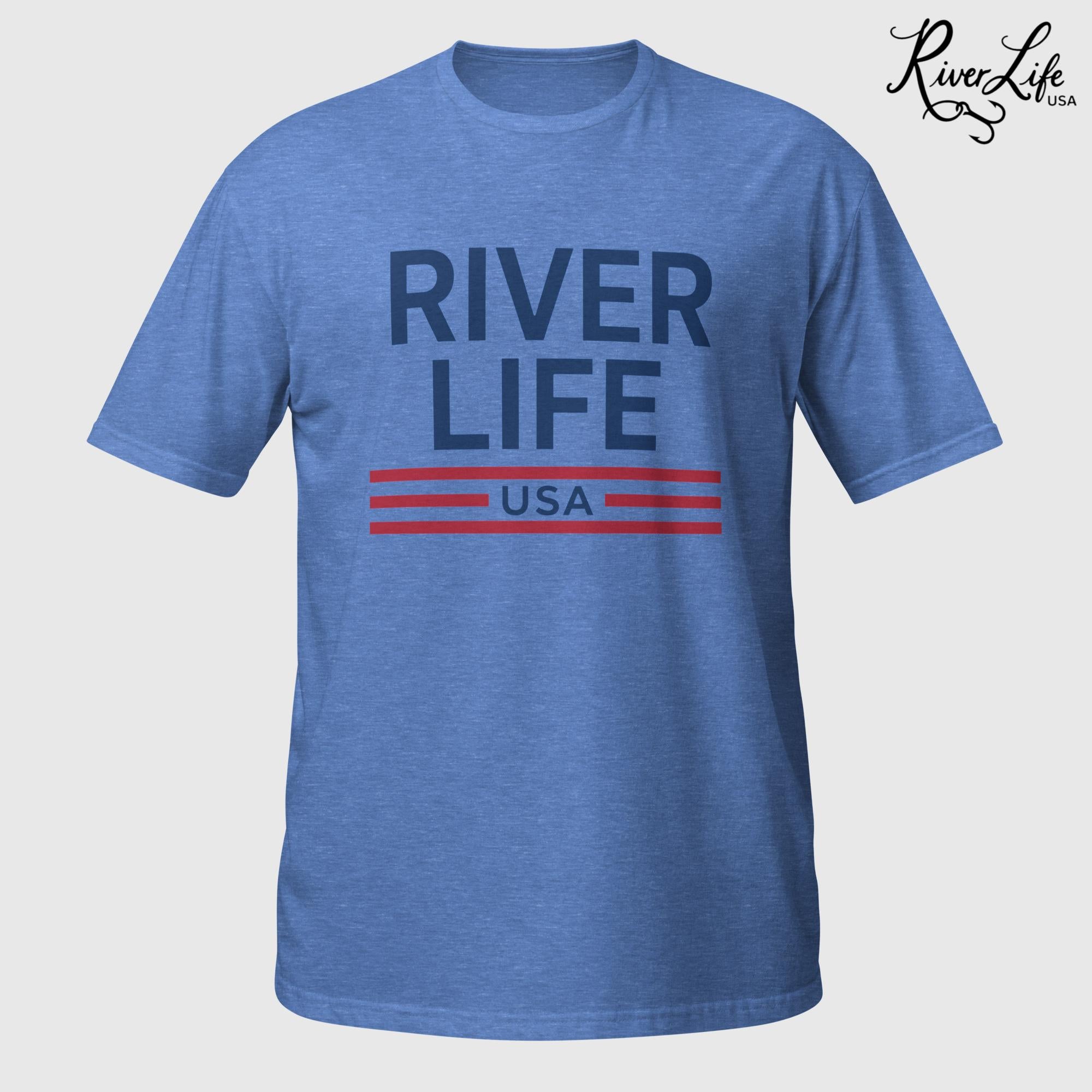Patriot Red White and Blue | Short-Sleeve Unisex T-Shirt-Heather Royal-River Life USA