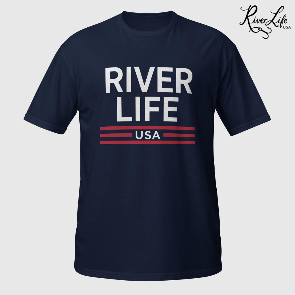 Patriot Red White and Blue | Short-Sleeve Unisex T-Shirt-Navy-River Life USA