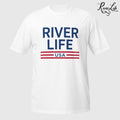 Patriot Red White and Blue | Short-Sleeve Unisex T-Shirt-White-River Life USA