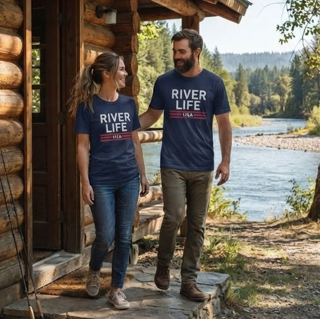 Patriot Red White and Blue | Short-Sleeve Unisex T-Shirt-Navy-River Life USA
