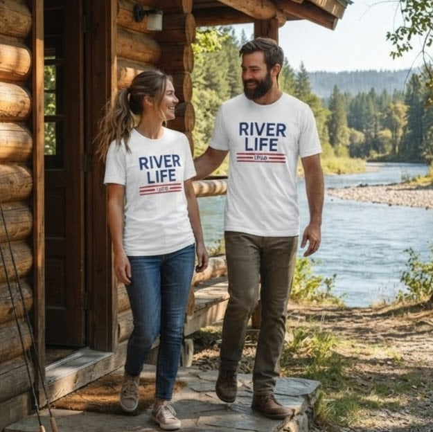 Patriot Red White and Blue | Short-Sleeve Unisex T-Shirt-White-River Life USA