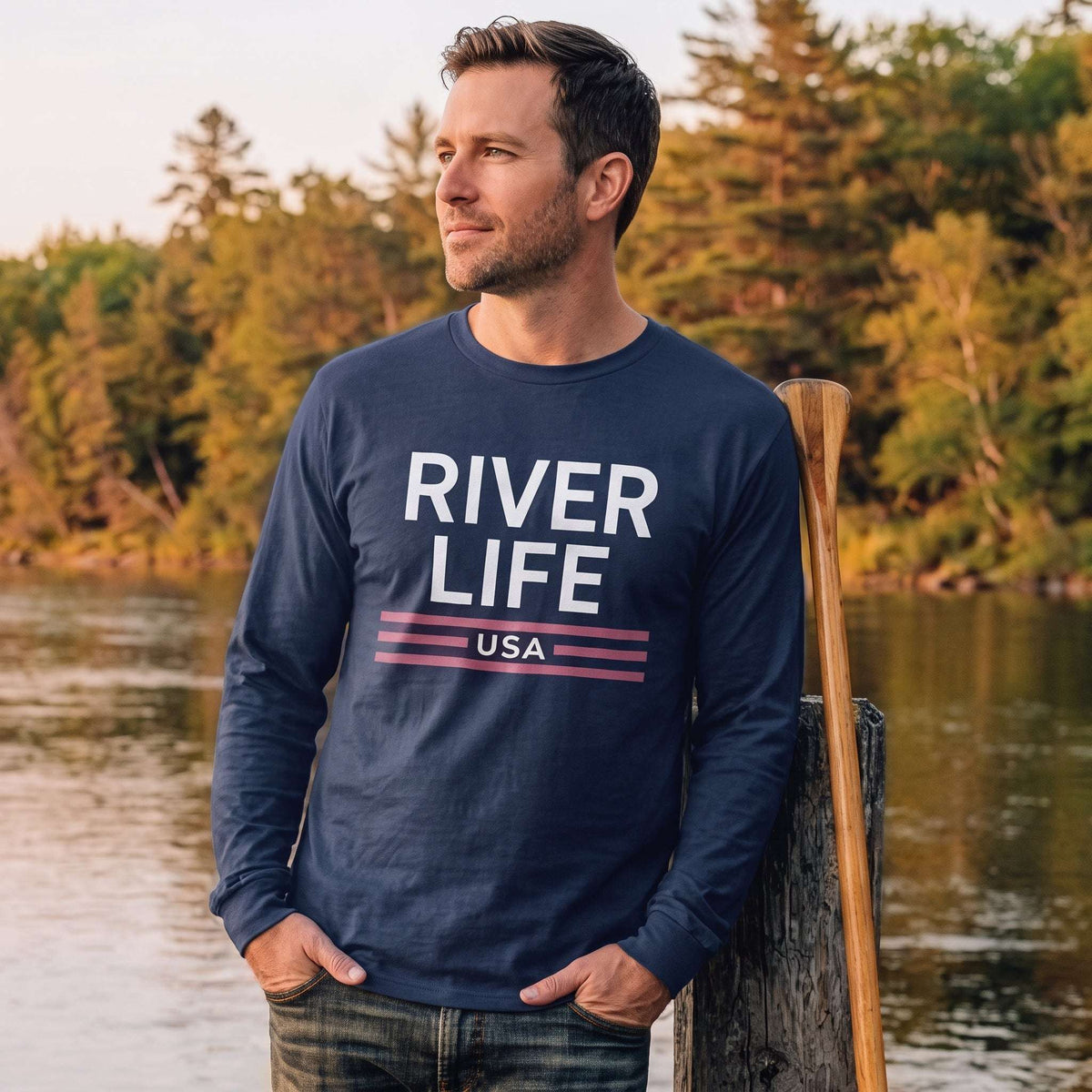 Patriot Red White & Blue | Long-Sleeve Unisex T-Shirt