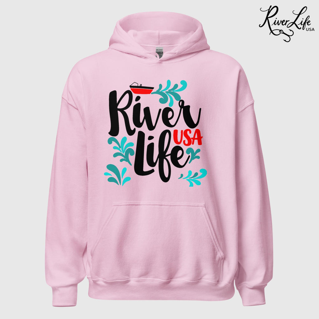 Red Boat | Womens Pullover Hoodie-Pink-River Life USA