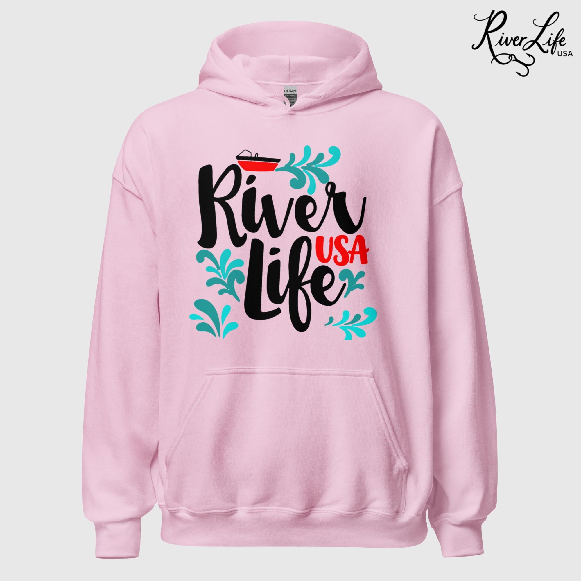 Red Boat | Womens Pullover Hoodie-Pink-River Life USA