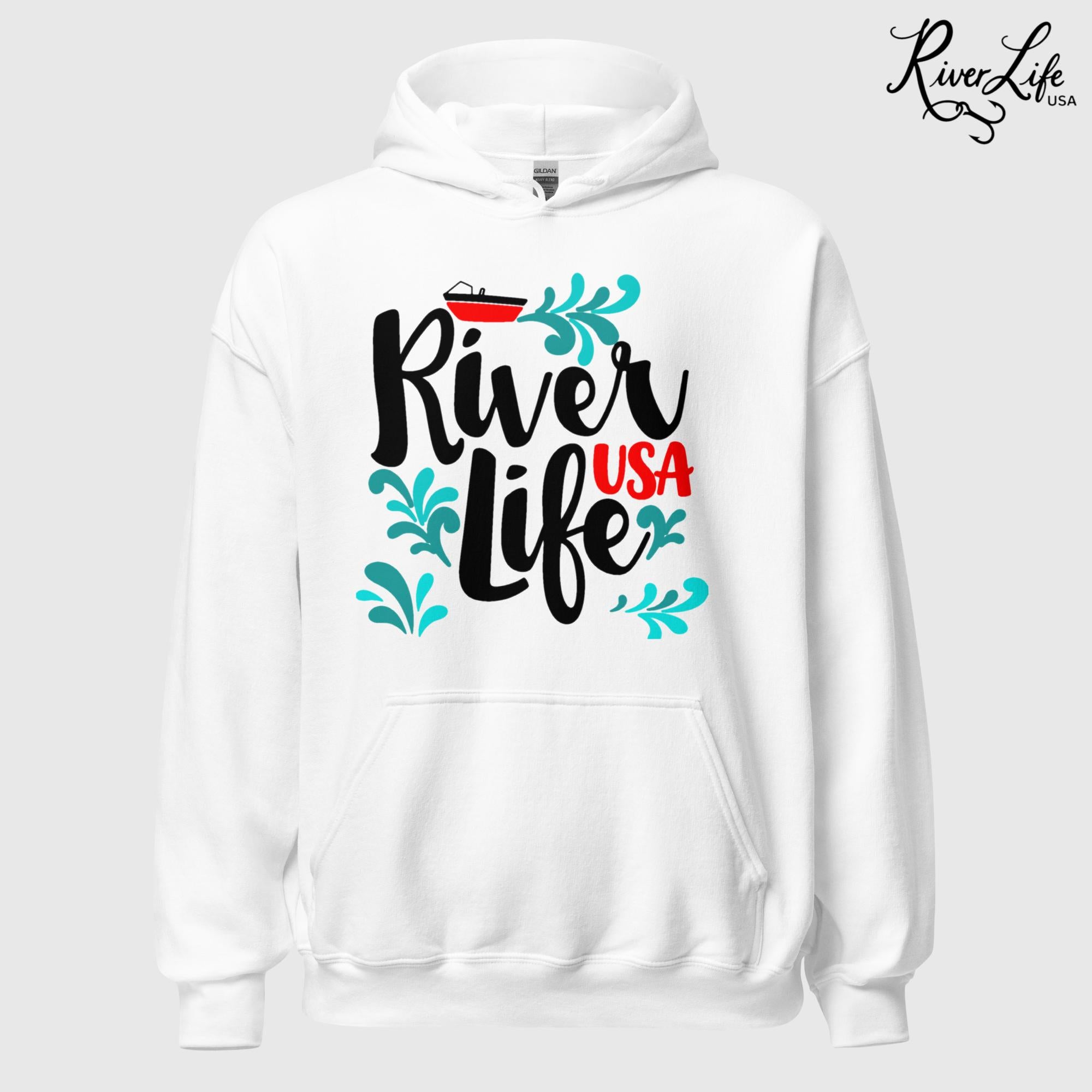 Red Boat | Womens Pullover Hoodie-White-River Life USA