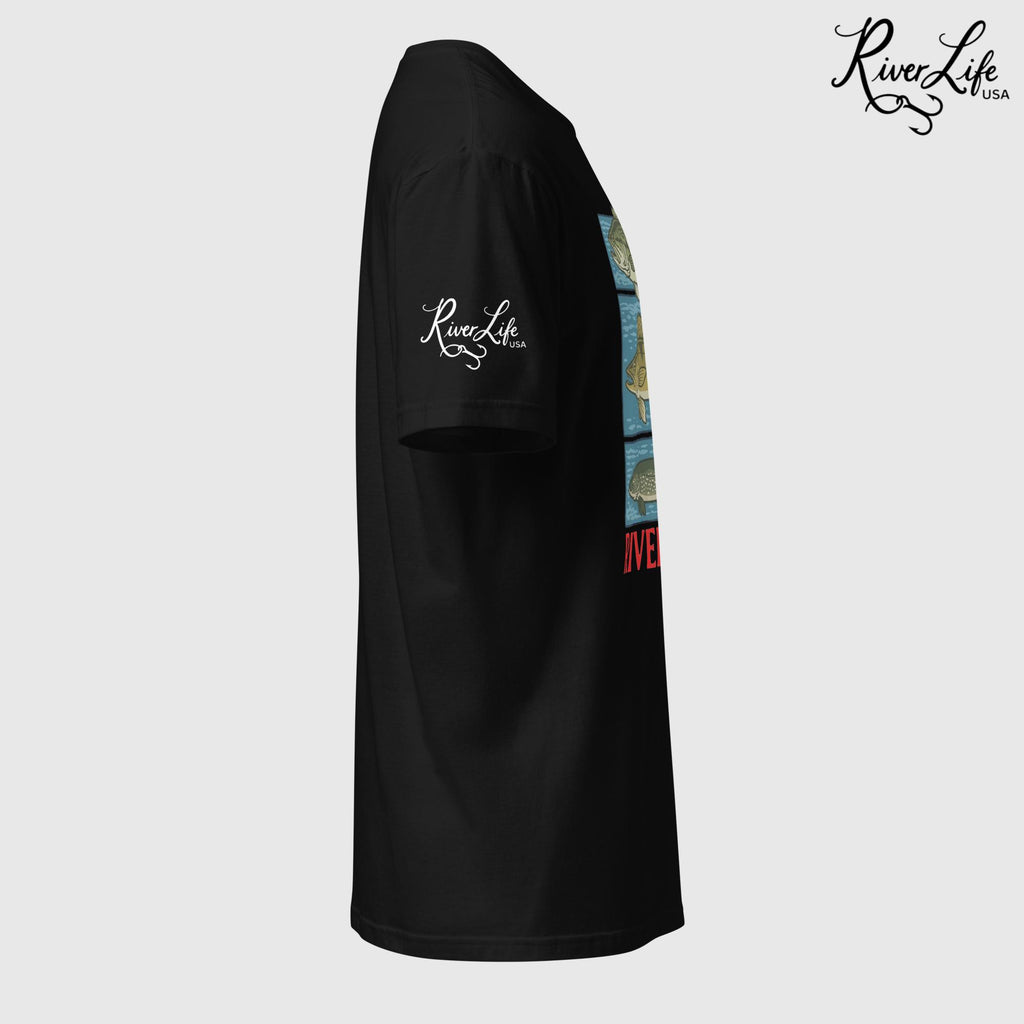 River Fish | Short-Sleeve Unisex T-Shirt-Black-River Life USA