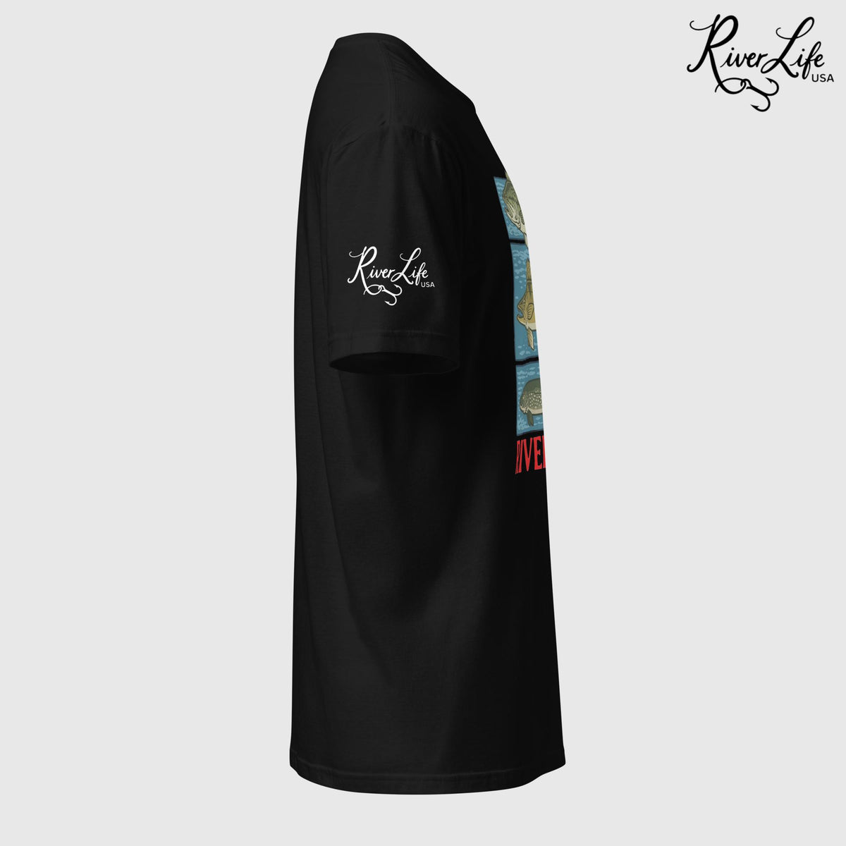 River Fish | Short-Sleeve Unisex T-Shirt-Black-River Life USA