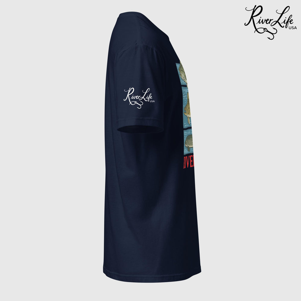 River Fish | Short-Sleeve Unisex T-Shirt-Black-River Life USA