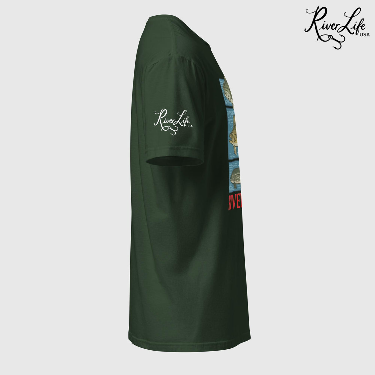 River Fish | Short-Sleeve Unisex T-Shirt-Black-River Life USA