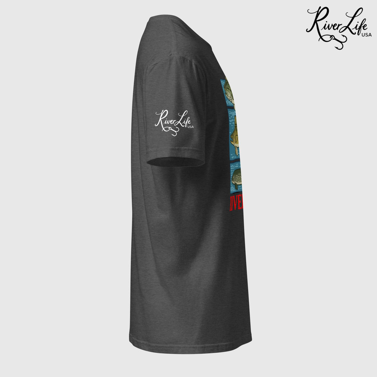 River Fish | Short-Sleeve Unisex T-Shirt-Black-River Life USA