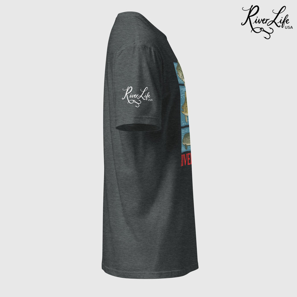 River Fish | Short-Sleeve Unisex T-Shirt-Black-River Life USA