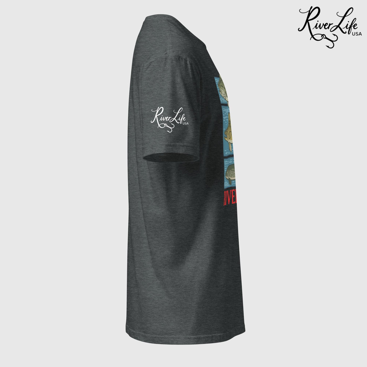 River Fish | Short-Sleeve Unisex T-Shirt-Black-River Life USA