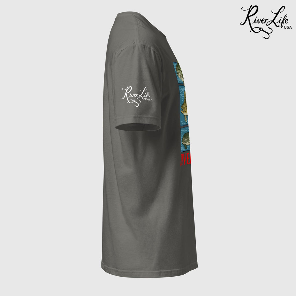 River Fish | Short-Sleeve Unisex T-Shirt-Black-River Life USA