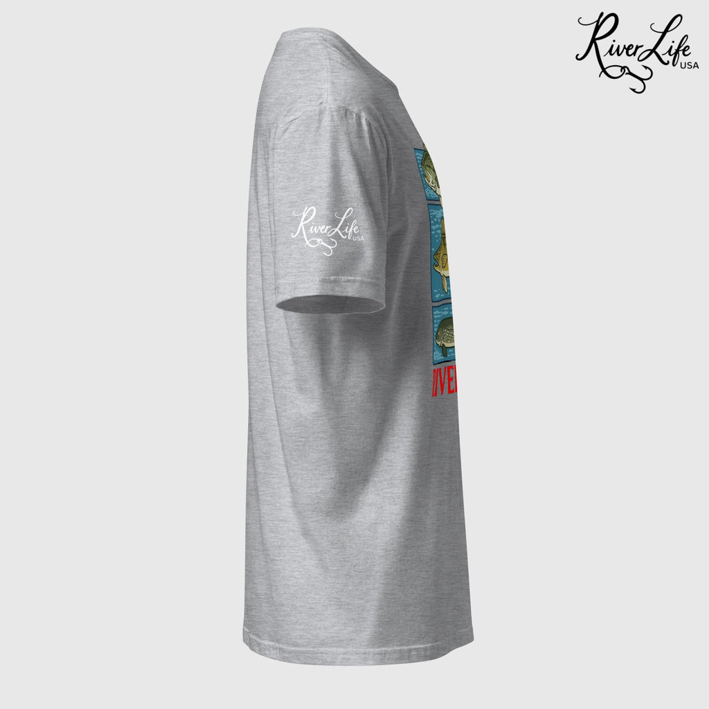 River Fish | Short-Sleeve Unisex T-Shirt-Black-River Life USA