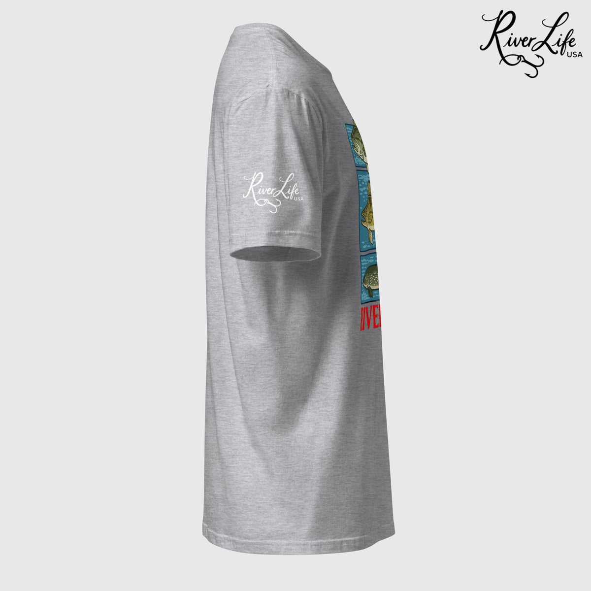 River Fish | Short-Sleeve Unisex T-Shirt-Black-River Life USA