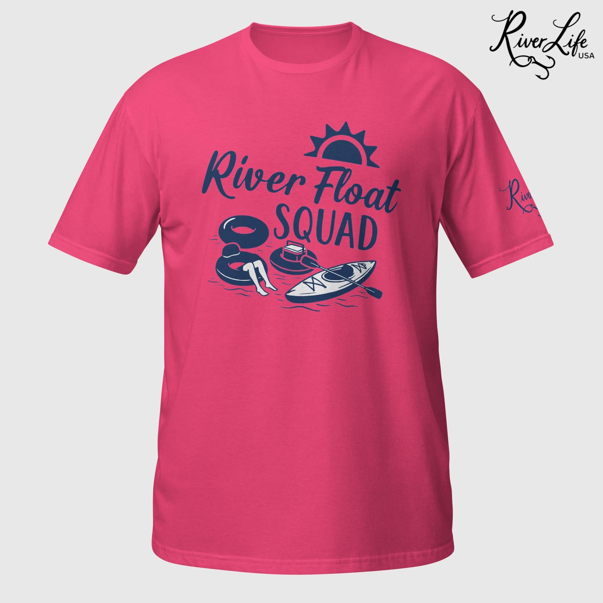 River Float Squad | Short-Sleeve Unisex T-Shirt-Heliconia-River Life USA