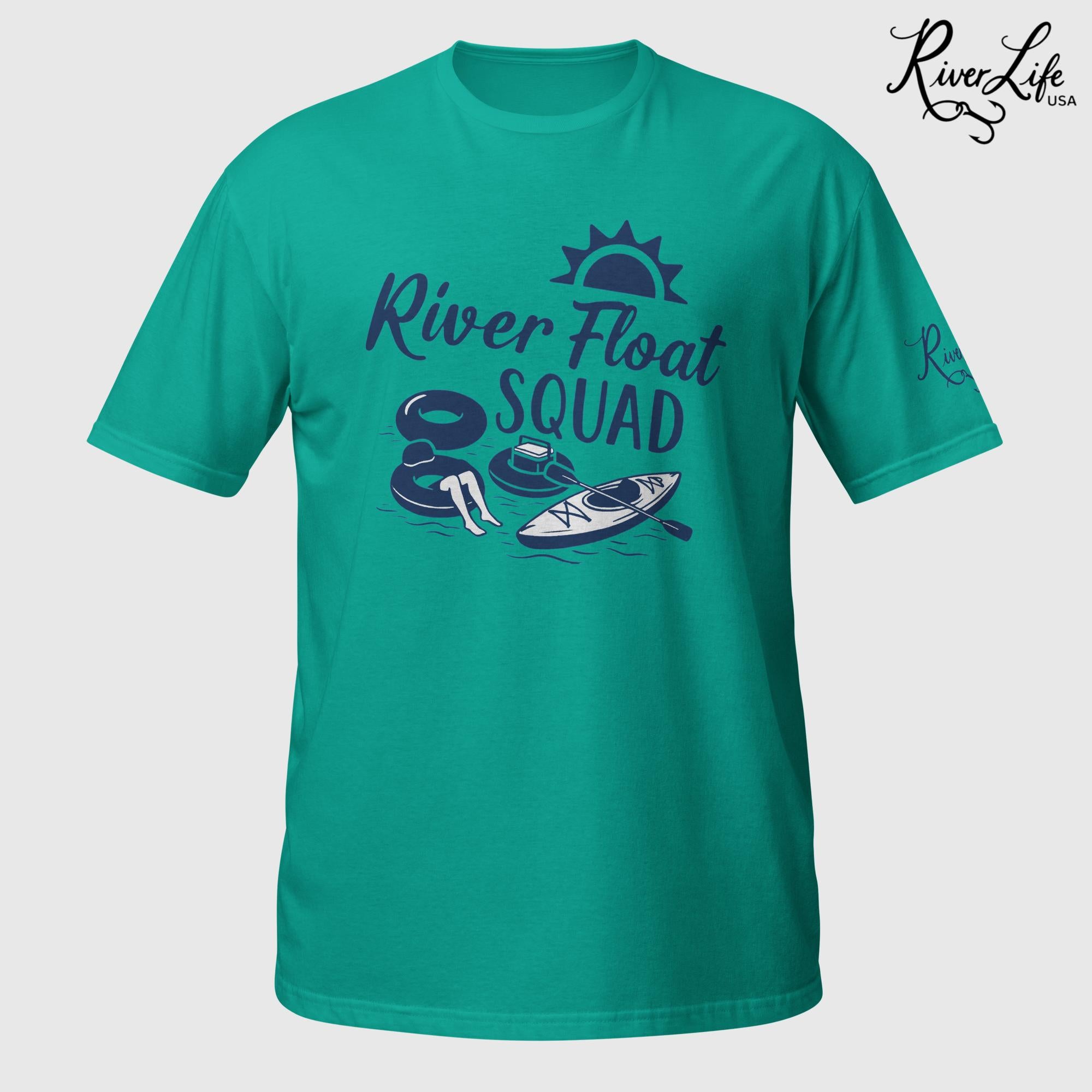 River Float Squad | Short-Sleeve Unisex T-Shirt-Jade Dome-River Life USA