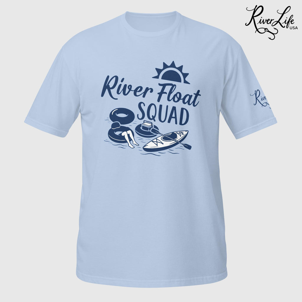 River Float Squad | Short-Sleeve Unisex T-Shirt-Light Blue-River Life USA