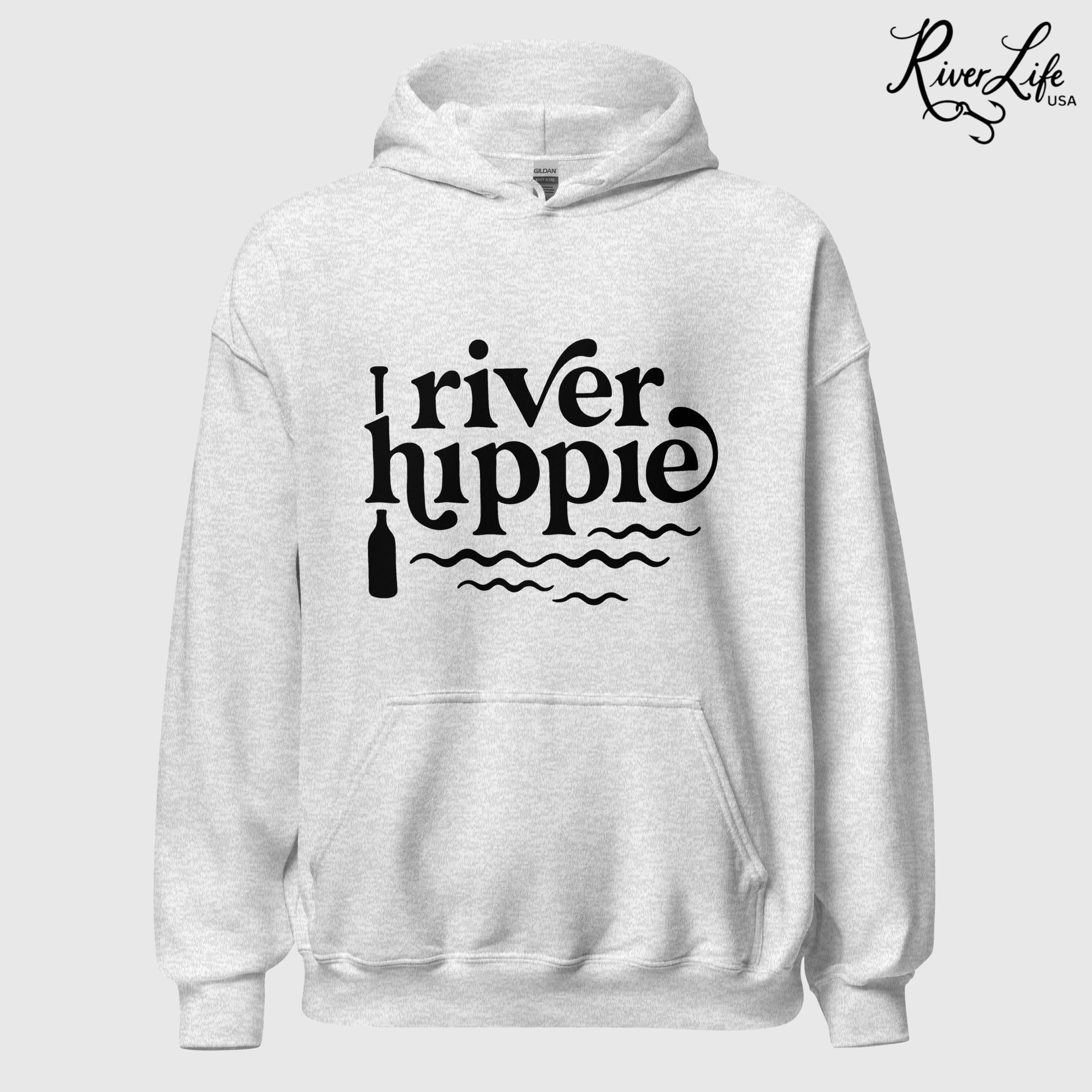 River Hippie | Unisex Pullover Hoodie-ash-River Life USA