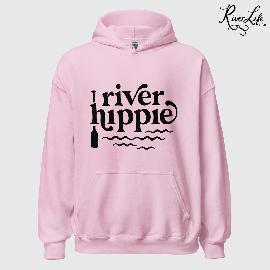 River Hippie | Unisex Pullover Hoodie-Pink-River Life USA