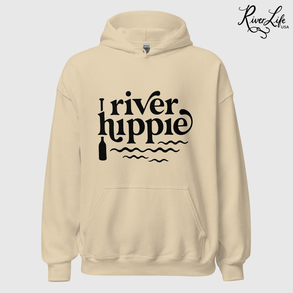 River Hippie | Unisex Pullover Hoodie-Sand-River Life USA