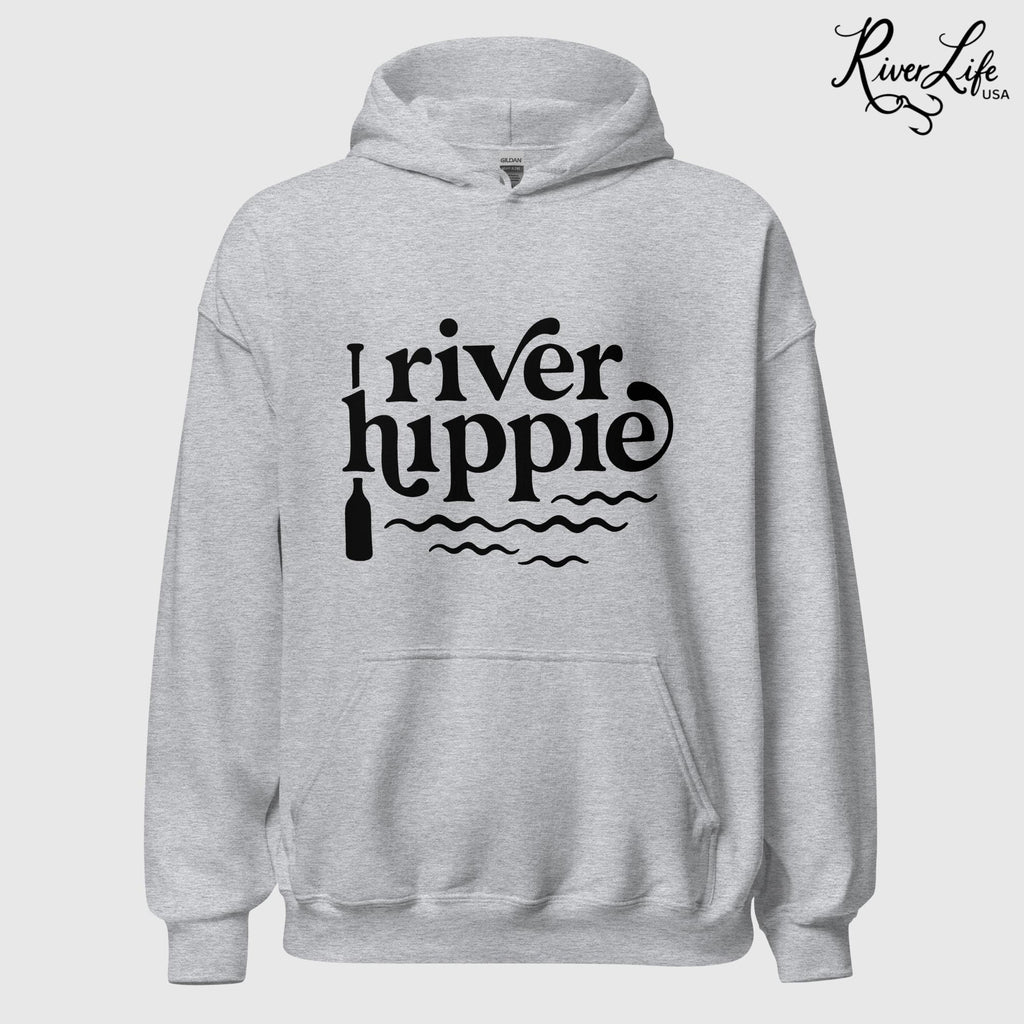 River Hippie | Unisex Pullover Hoodie-Sport Grey-River Life USA