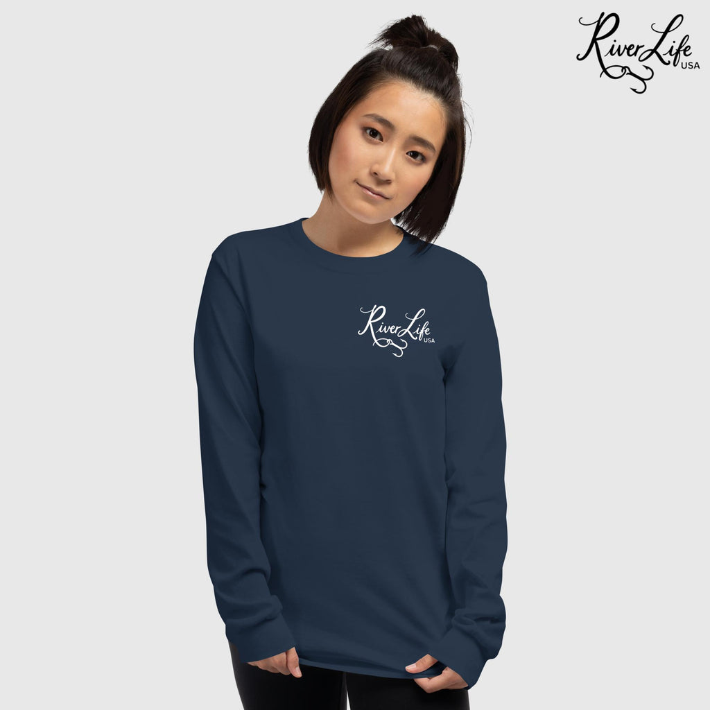 River Junkie | Long-Sleeve Women's T-Shirt-River Life USA