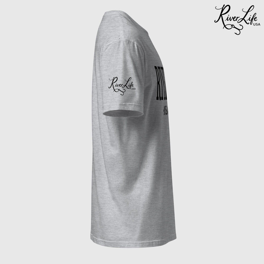 River Life - Unsalted (black print) | Short-Sleeve Unisex T-Shirt-Sport Grey-River Life USA