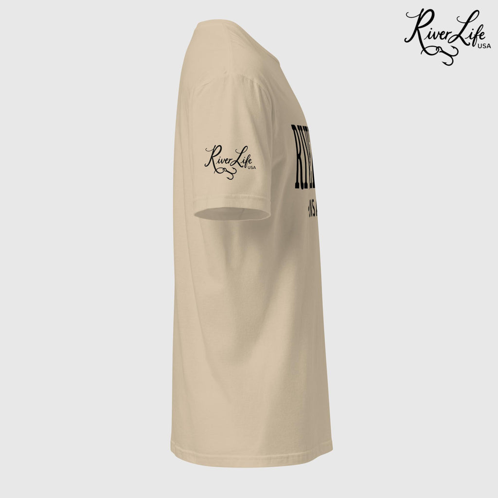 River Life - Unsalted (black print) | Short-Sleeve Unisex T-Shirt-Sport Grey-River Life USA