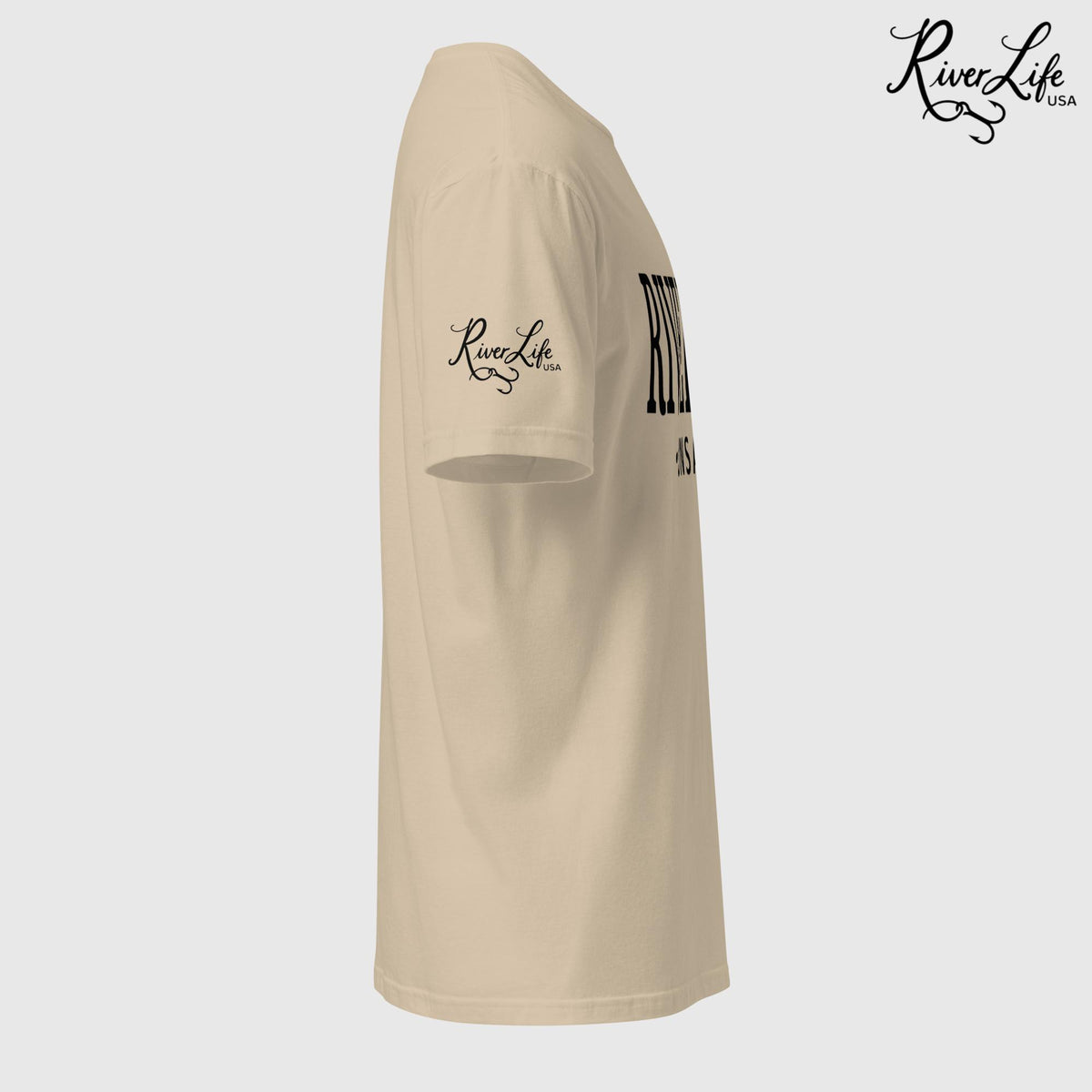 River Life - Unsalted (black print) | Short-Sleeve Unisex T-Shirt-Sport Grey-River Life USA