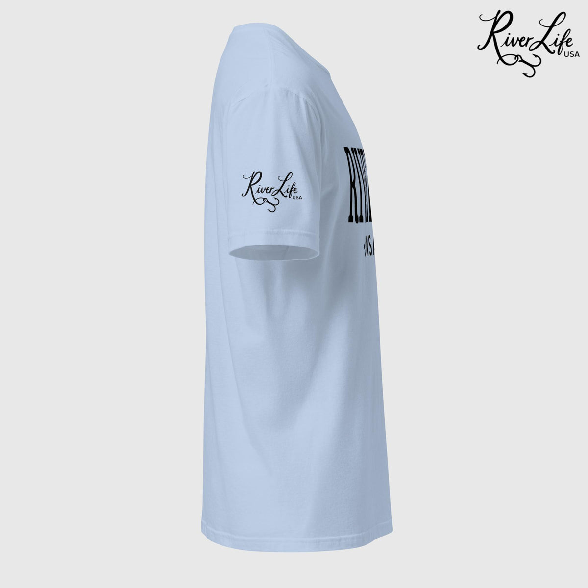River Life - Unsalted (black print) | Short-Sleeve Unisex T-Shirt-Sport Grey-River Life USA