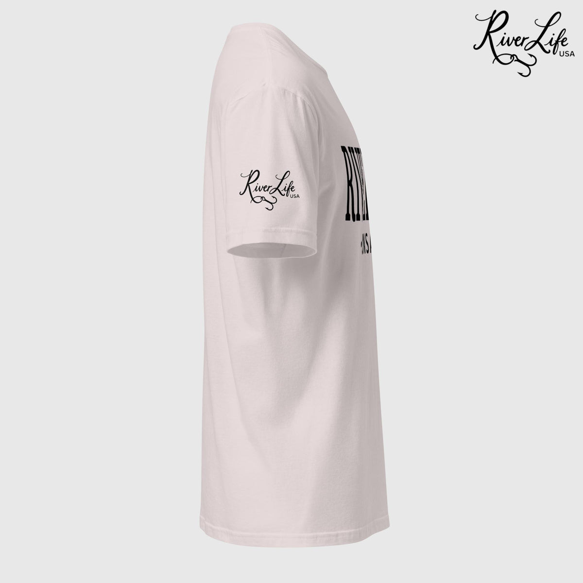 River Life - Unsalted (black print) | Short-Sleeve Unisex T-Shirt-Sport Grey-River Life USA