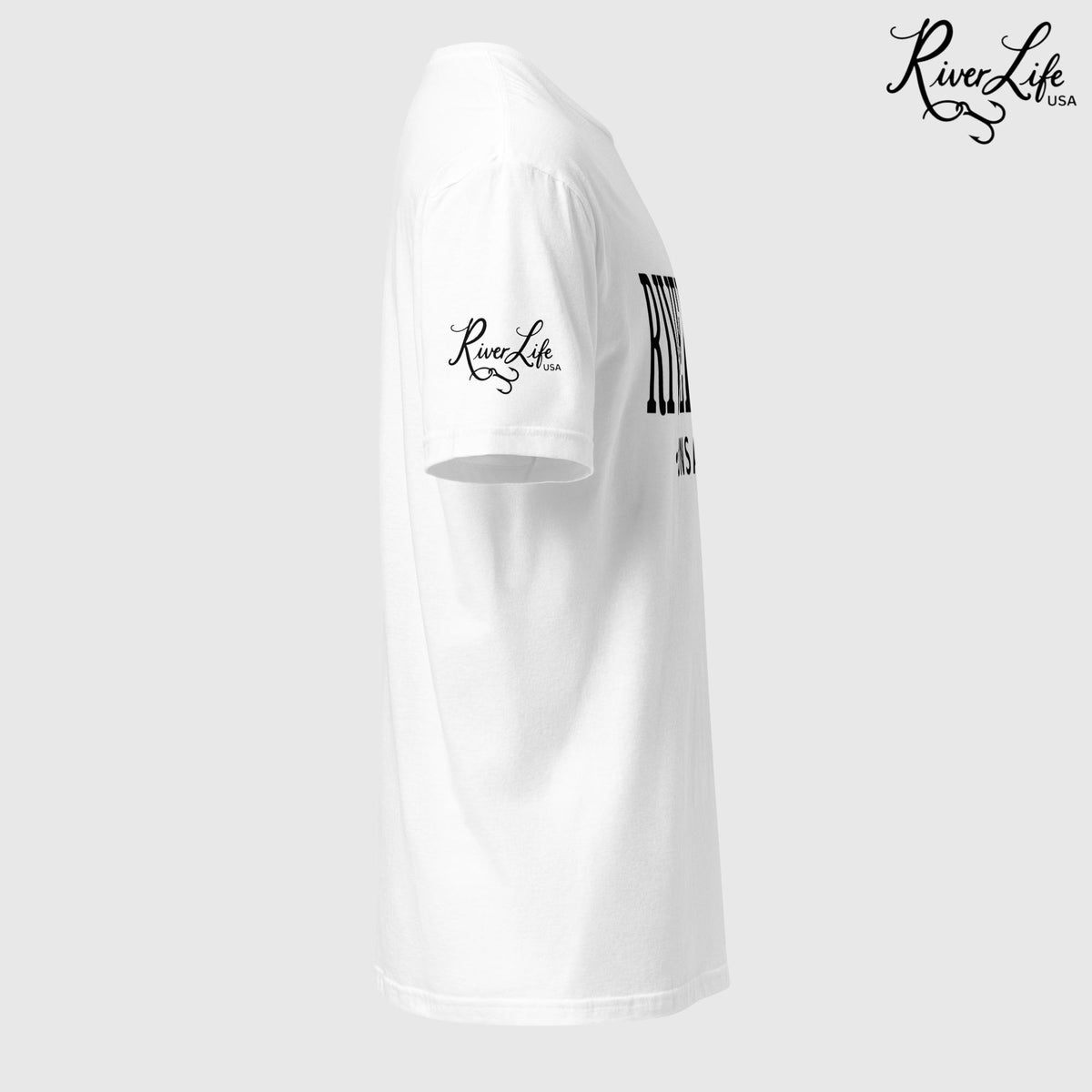 River Life - Unsalted (black print) | Short-Sleeve Unisex T-Shirt-Sport Grey-River Life USA