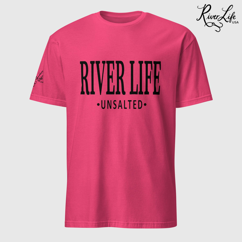River Life - Unsalted (black print) | Short-Sleeve Unisex T-Shirt-Heliconia-River Life USA