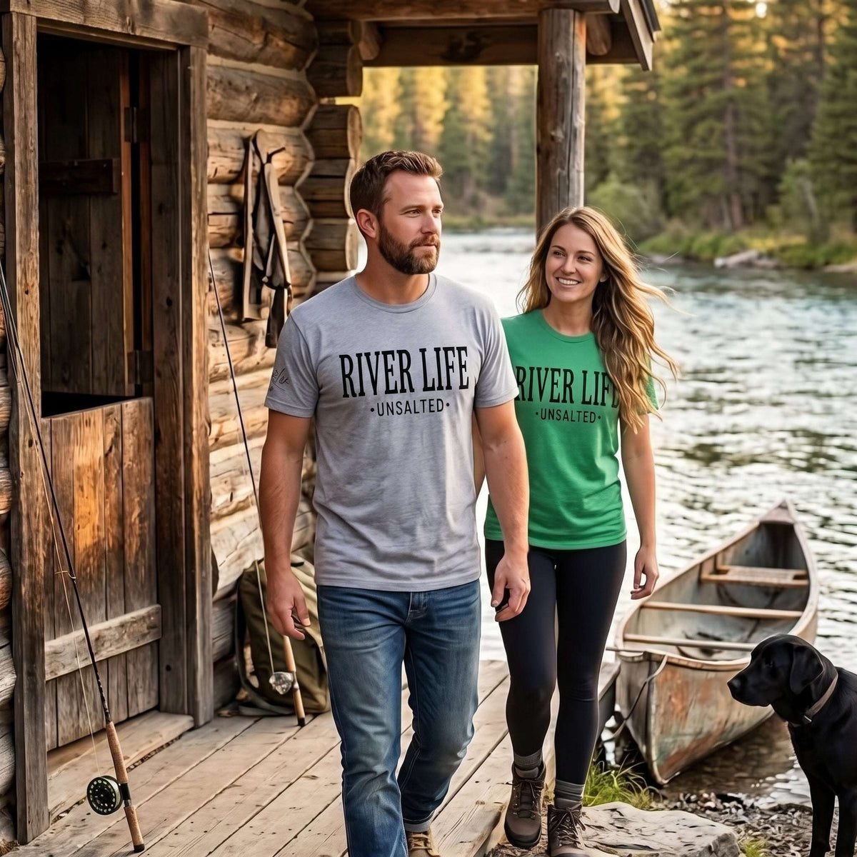 River Life - Unsalted (black print) | Short-Sleeve Unisex T-Shirt