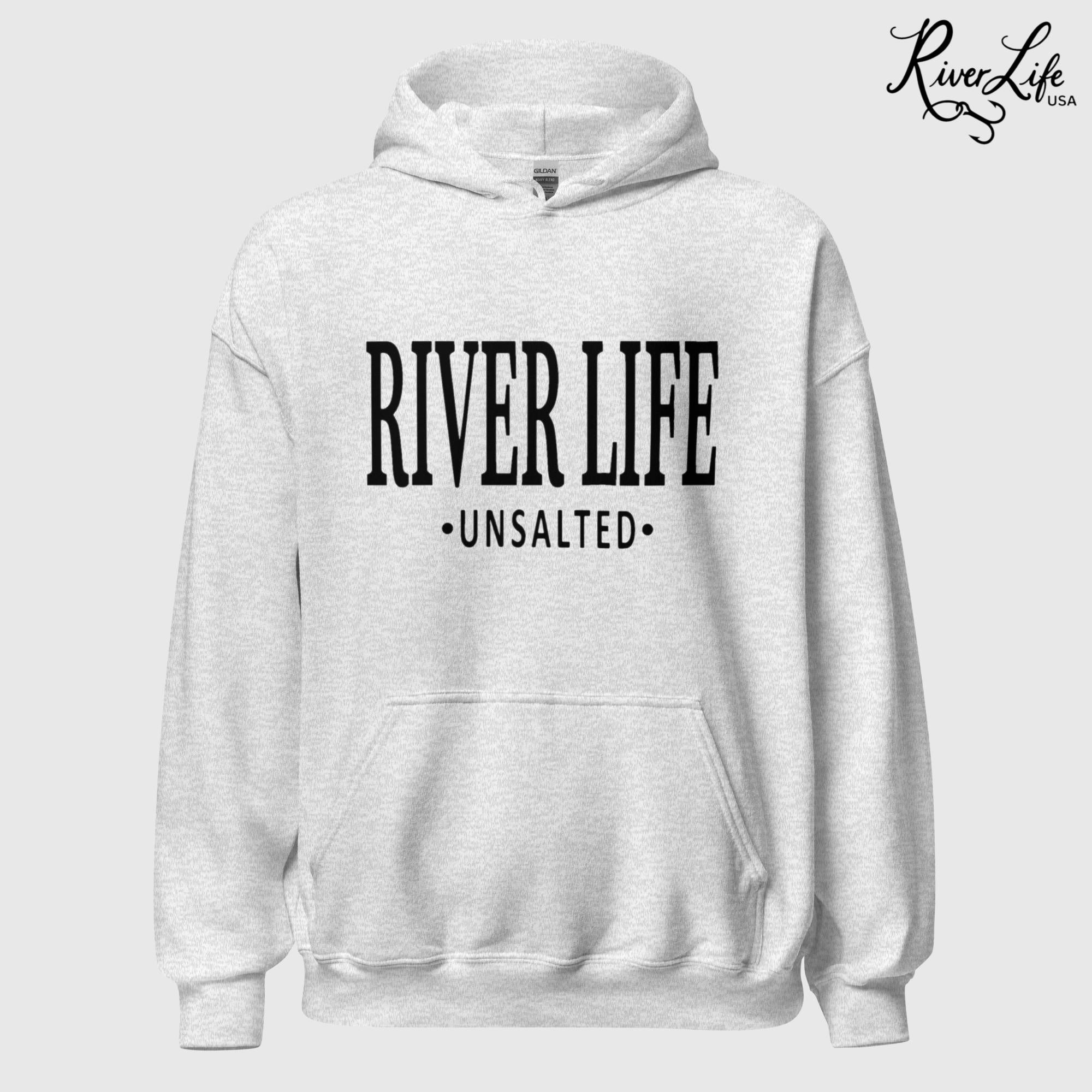 River Life - Unsalted | Unisex Pullover Hoodie-ash-River Life USA