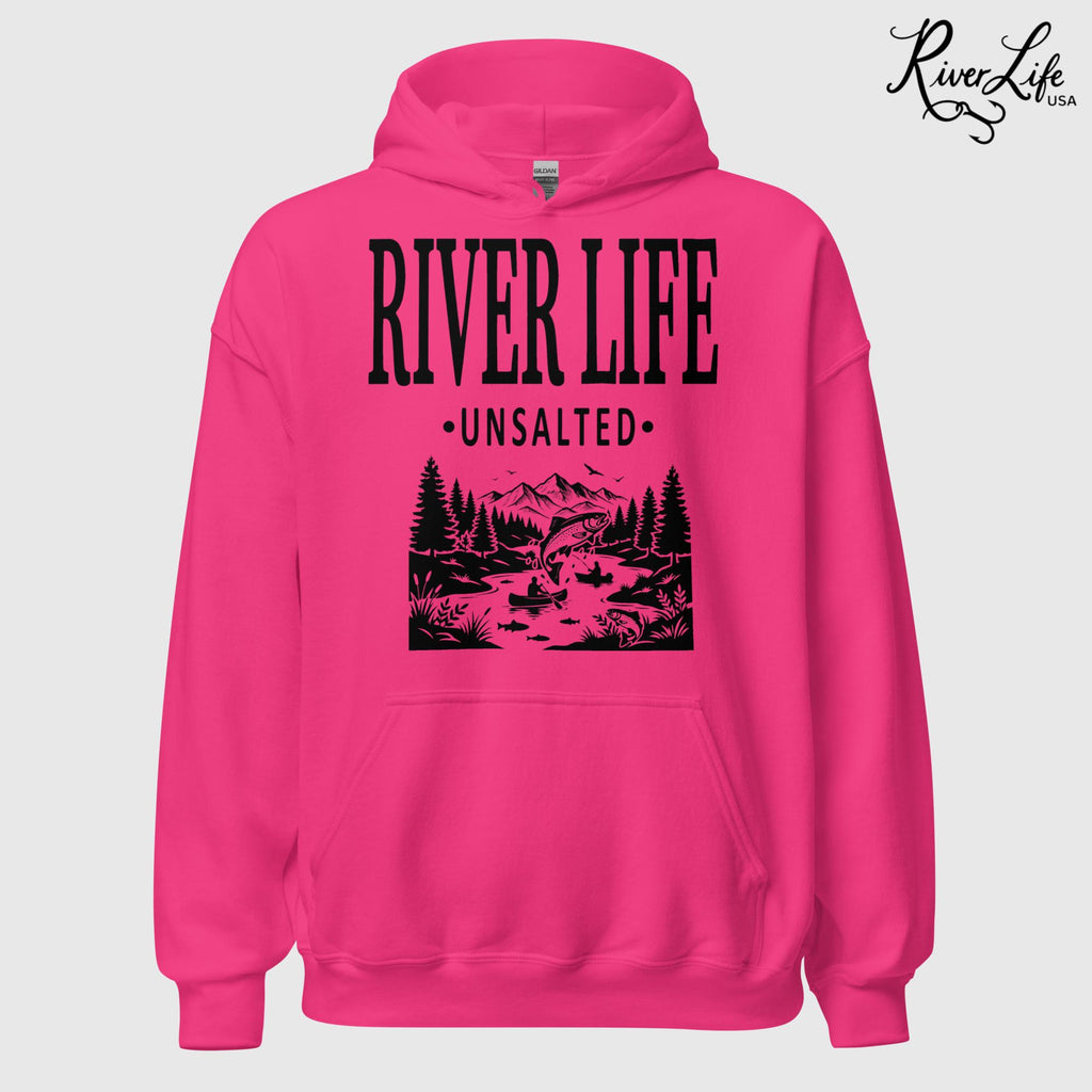 River Life - Unsalted | Unisex Pullover Hoodie-Heliconia-River Life USA