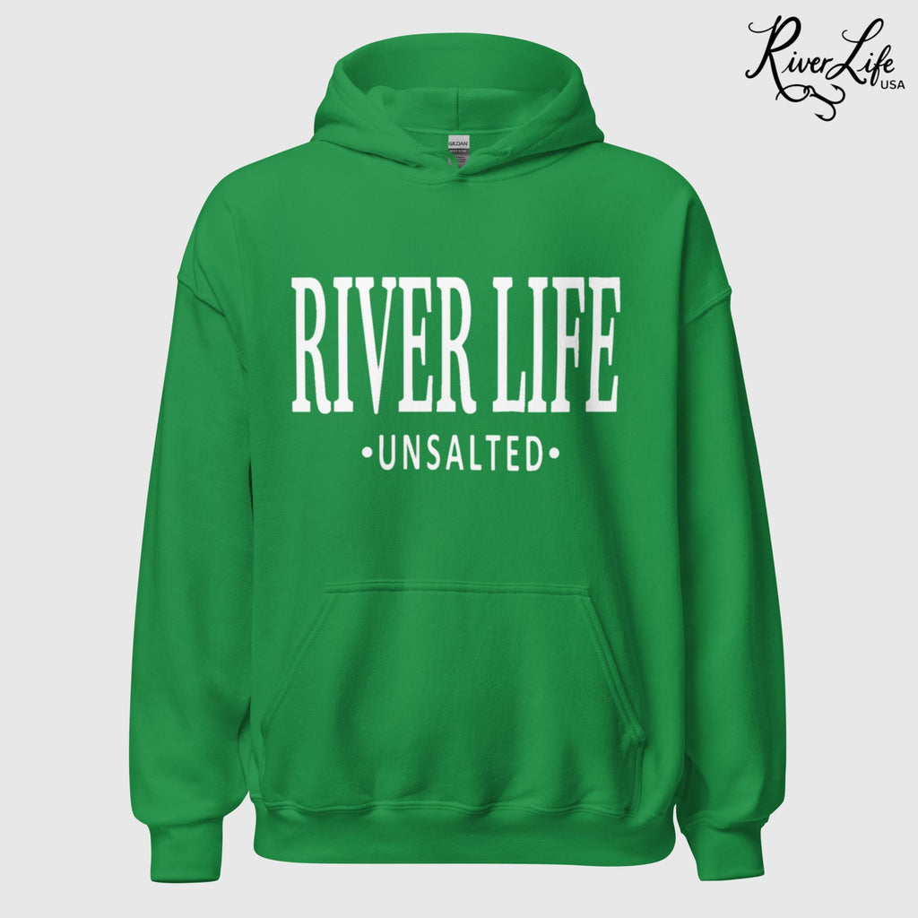 River Life - Unsalted | Unisex Pullover Hoodie-Irish Green-River Life USA