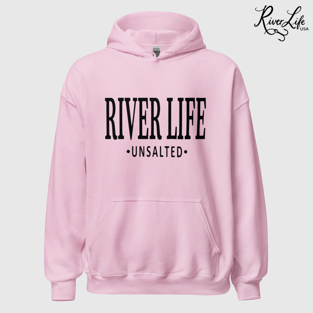 River Life - Unsalted | Unisex Pullover Hoodie-Pink-River Life USA