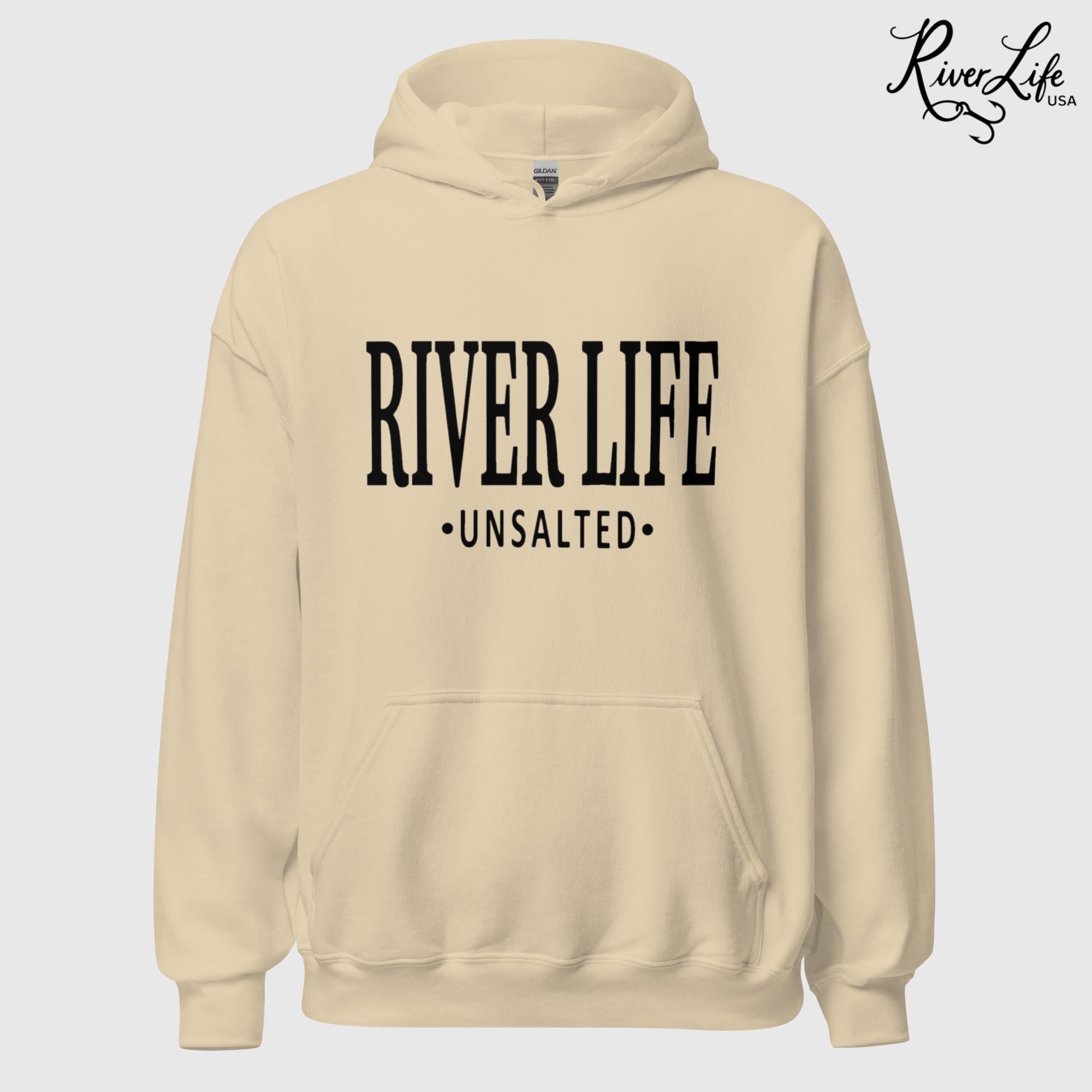 River Life - Unsalted | Unisex Pullover Hoodie-Sand-River Life USA