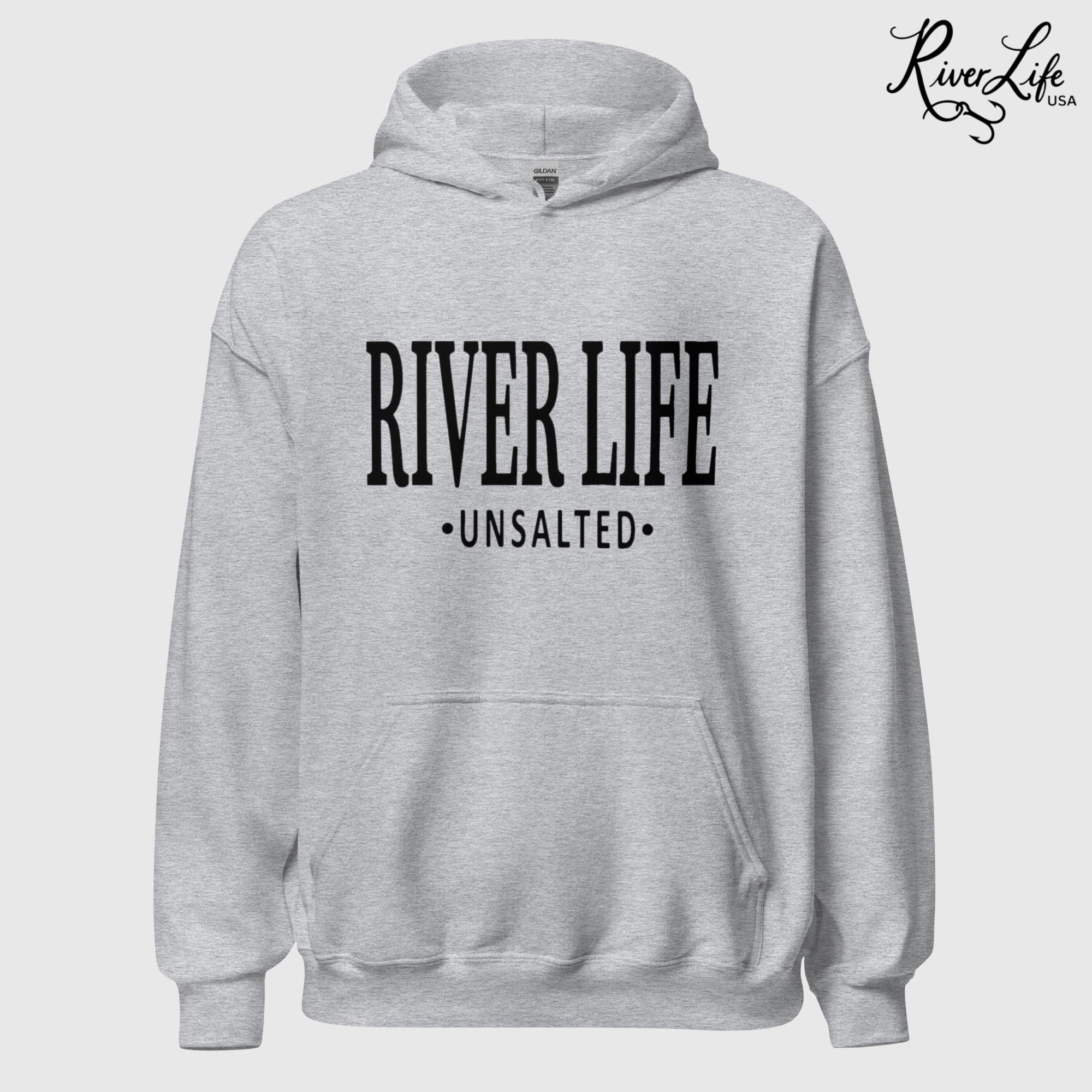 River Life - Unsalted | Unisex Pullover Hoodie-Sport Grey-River Life USA