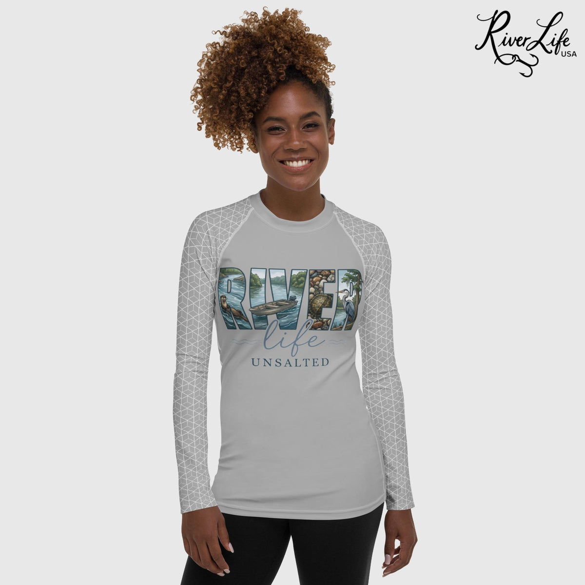 River Life Unsalted | Women's Rash Guard-XS-River Life USA