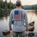 River Patriot - Vertical Flag | Long-Sleeve Unisex T-Shirt