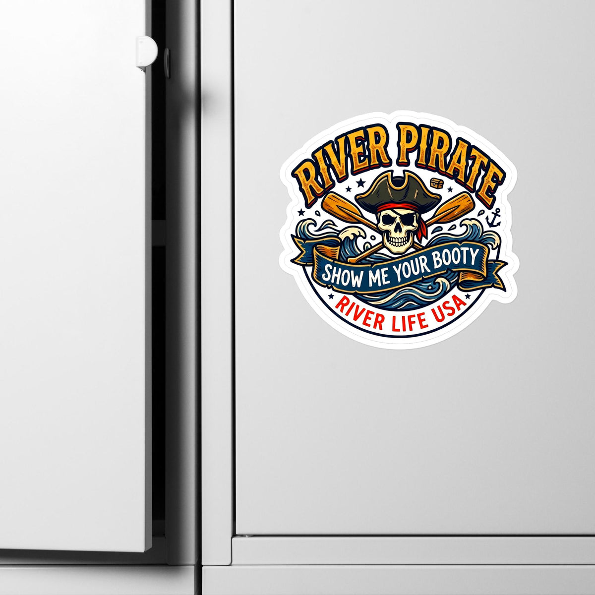 River Pirate | Kiss-cut Vinyl Decals (Market)-River Life USA