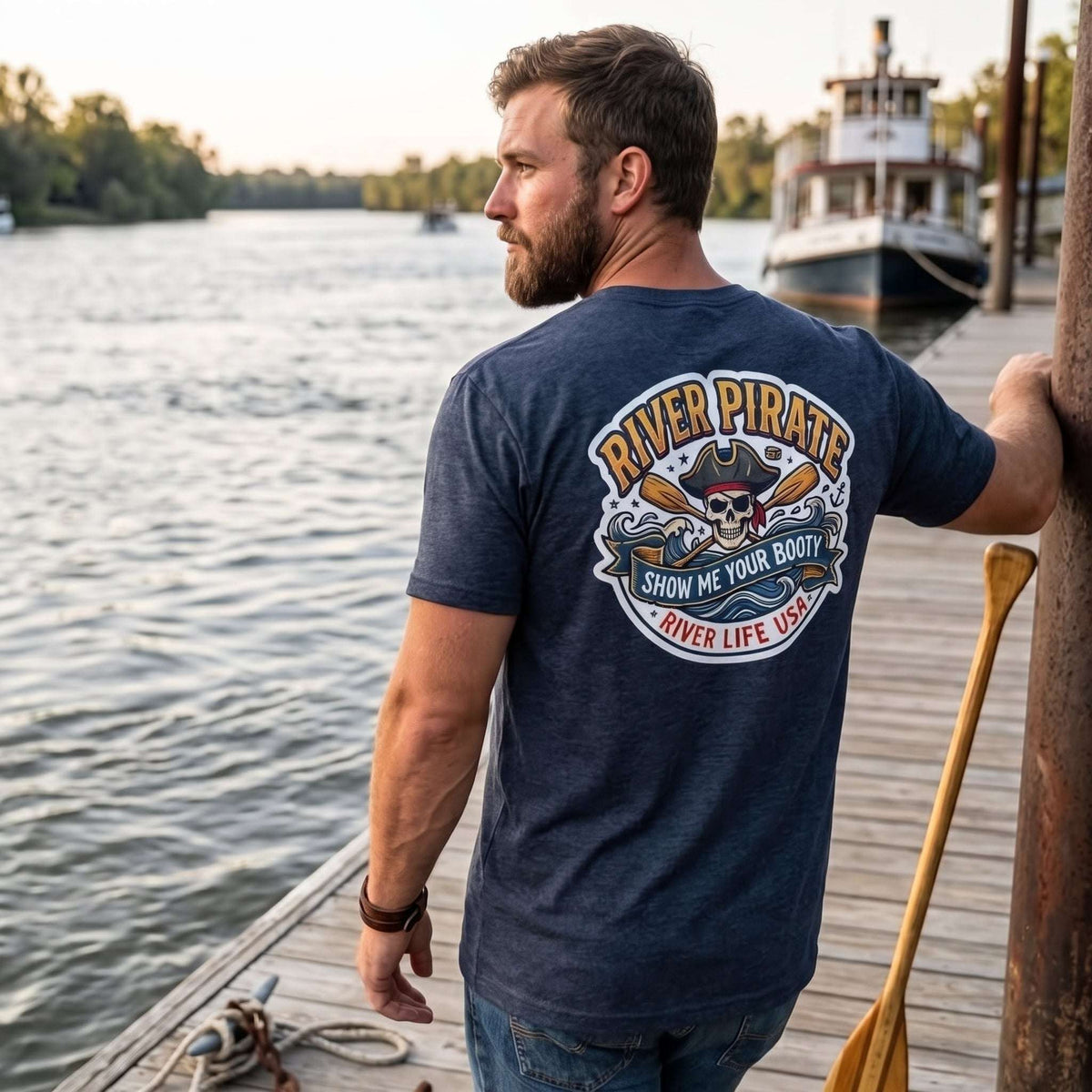 River Pirate - Show Me Your Booty | Short-Sleeve Unisex T-Shirt