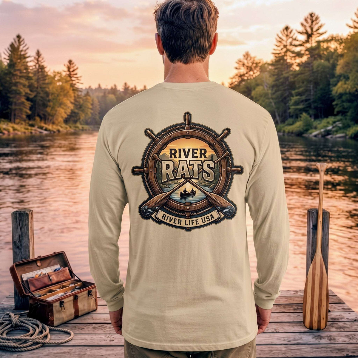 River Rats Helm | Long-Sleeve Unisex T-Shirt